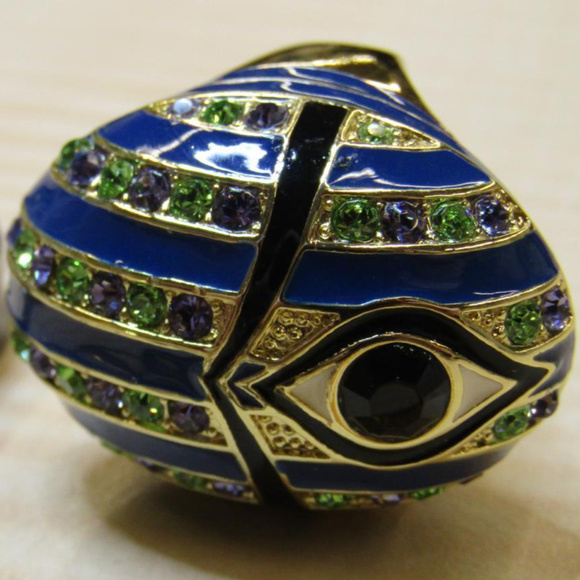 Akkad Jewelry - Akkad Pavé Crystal ring evil eye egyptian gold 8